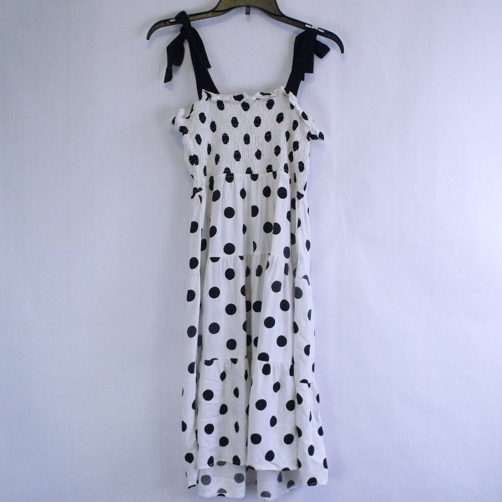 Monteau Smocked Polka Dot Dress - Picture 3 of 5